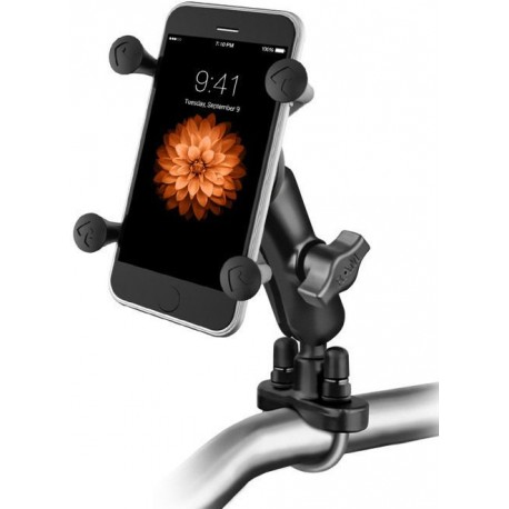 RAM Handlebar U-Bolt Mount with Universal RAM® X-Grip® Cell/iPhone Cradle