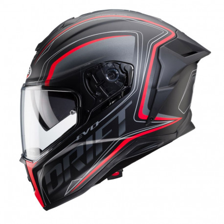 CABERG DRIFT EVO INTEGRA BLACK MATT/GREY/FLUO RED