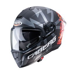 KASK CABERG DRIFT EVO STORM CZARNY MAT/CZERWONY FLUO/POMARAŃCZOWY