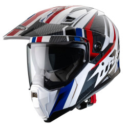 CABERG X-TRACE SAVANA D6 WHITE/RED/BLUE HELMET