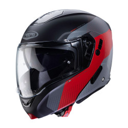CABERG HORUS SCOUT MATT BLACK/RED/ANTHRACITE/SILVER HELMET