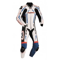IXON PULSAR AIR BLACK/RED/WHITE/BLUE 1PC LEATHER SUIT