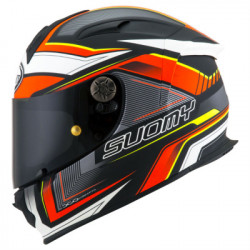 SUOMY SR SPORT ENGINE MATT BLACK RED HELMET