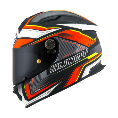 SUOMY SR SPORT ENGINE MATT BLACK RED HELMET