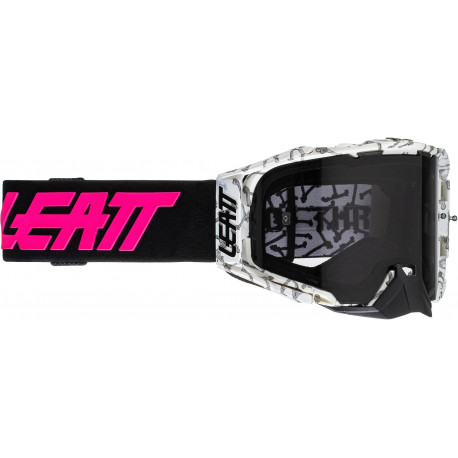 LEATT VELOCITY 6.5 BONES SMOKE 28% Motocross Goggles