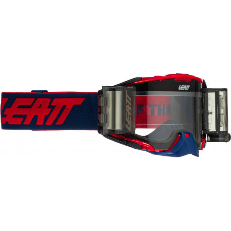 GOGLE LEATT VELOCITY 6.5 ROLL-OFF GOGGLE RED/BLUE CLEAR 83% GRANATOWY/CZERWONY