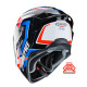 KASK CABERG DRIFT EVO MR55 CZERWONY/NIEBIESKI/BIAŁY + CIEMNY WIZJER W ZESTAWIE