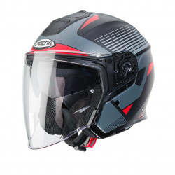 CABERG FLYON RIO HELMET MAT RED GREY