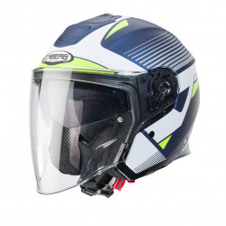 CABERG FLYON RIO HELMET MAT WHITE/YELLOW FLUO