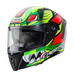 CABERG AVALON GIGA HELMET BLACK MAT YELLOW RED GREEN