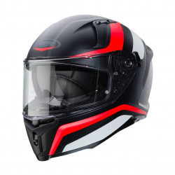 CABERG AVALON BLAST HELMET BLACK MAT WHITE RED FLUO