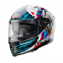 CABERG AVALON HAWK  HELMET WHITE BLACK BLUE