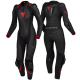 SHIMA MIURA RS  LEATHER SUIT BLACK/RED