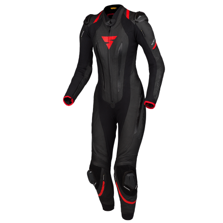 SHIMA MIURA RS  LEATHER SUIT BLACK/RED