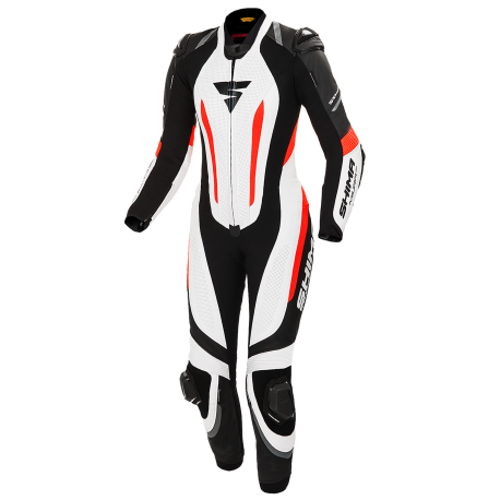 SHIMA MIURA RS  LEATHER SUIT WHITE/FLUO