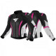 SHIMA LADY MIURA 2.0  BLACK WHITE PINK LEATHER JACKET