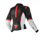 SHIMA LADY MIURA 2.0  BLACK RED FLUO LEATHER JACKET