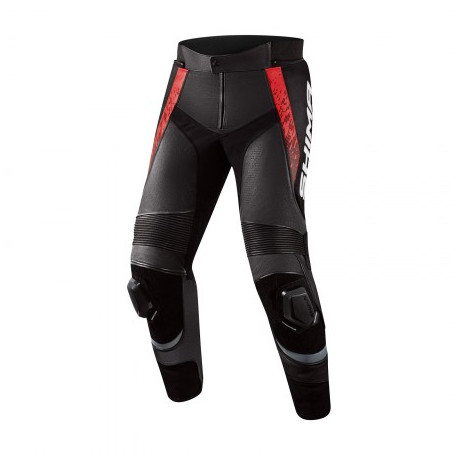 SHIMA STR 2.0 BLACK RED LEATHER PANTS