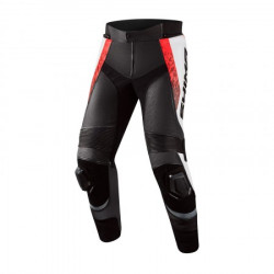 SHIMA STR 2.0 BLACK RED FLUO LEATHER PANTS