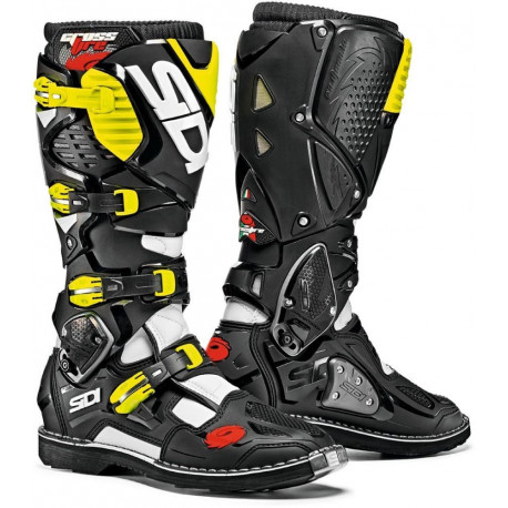 BUTY SIDI CROSSFIRE 3 WHITE/BLACK/YELLOW FLUO