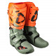 LEATT CROSS 5.5 FLEXLOCK BOOTS CACTUS GREEN ORANGE