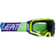 GOGLE LEATT VELOCITY 5.5 NEON YELLOW LIGHT GREY 58% ŻÓŁTY FLUO/CZARNY/NIEBIESKI SZYBKA DYMIONE LUSTRO SZARA