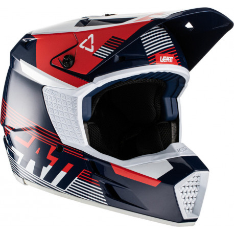 KASK LEATT MOTO 3.5 V22 ROYAL GRANATOWY/CZERWONY