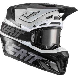 Leatt Moto 8.5 V22 HELMET KIT with GOGGLES BLACK/WHITE