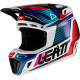 KASK LEATT MOTO 8.5 V22 ROYAL + GOGLE VELOCITY 5.5 GRATIS GRANATOWY CZERWONY