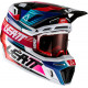 KASK LEATT MOTO 8.5 V22 ROYAL + GOGLE VELOCITY 5.5 GRATIS GRANATOWY CZERWONY