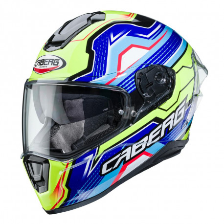 KASK CABERG DRIFT EVO LB29 CZARNY/NIEBIESKI/ŻÓŁTY FLUO