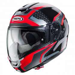 CABERG LEVO SONAR HELMET RED GREY