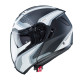 KASK CABERG LEVO SONAR CZARNY/BIAŁY/SZARY/SREBRNY MAT