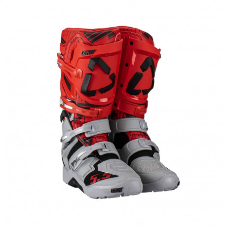 BUTY LEATT CROSS 5.5 FLEXLOCK ENDURO JW22 CZERWONY SZARY