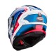 CABERG AVALON X OPTIC HELMET WHITE/BLUE/RED