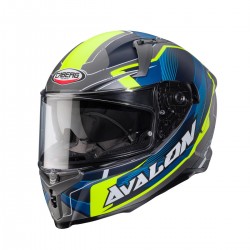 KASK CABERG AVALON X OPTIC SZARY MAT/NIEBIESKI/ŻÓŁTY FLUO