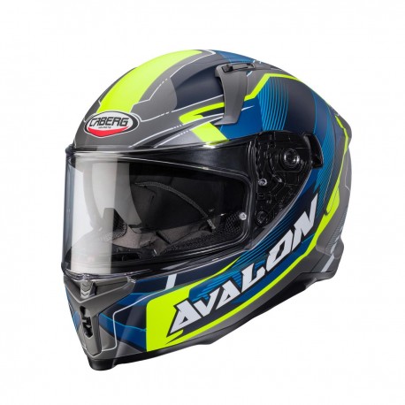 CABERG AVALON X OPTIC HELMET BLACK/GREY/RED MAT