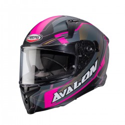 KASK CABERG AVALON X OPTIC CZARNY MAT/SZARY/FUKSJA