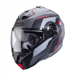 KASK CABERG DUKE X CZARNY/SZARY/CZERWONY MAT