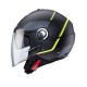 CABERG RIVIERA V4X HELMET BLACK/GREY/YELLOW FLUO MAT