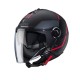 KASK CABERG RIVIERA V4X CZARNY MAT/CZERWONY/SZARY