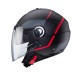 CABERG RIVIERA V4X HELMET BLACK/GREY/RED MAT