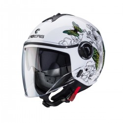 KASK CABERG RIVIERA V4X ŻÓŁTY/ZIELONY MOTYLE/KWIATY