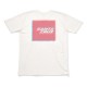 T-SHIRT SANTA CRUZ 3D SQUARED WHITE M