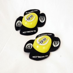 SLIDERY KOLAN RG RACING AERO KNEE SLIDERS YELLOW