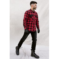 KOSZULA BROGER ALASKA RED/BLACK XS