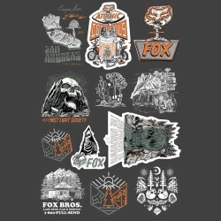 NAKLEJKI FOX ATLAS STICKER KIT MULTI OS