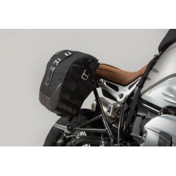 ZESTAW SAKWA I STELAŻ LEGEND GEAR BLACK EDITION SW-MOTECH BMW R NINET SCRAMBLER (16-), BLACK