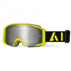 GOGLE AIROH BLAST XR1 YELLOW MATT - SZYBA SILVER MIRRORED (1 SZYBA W ZESTAWIE)