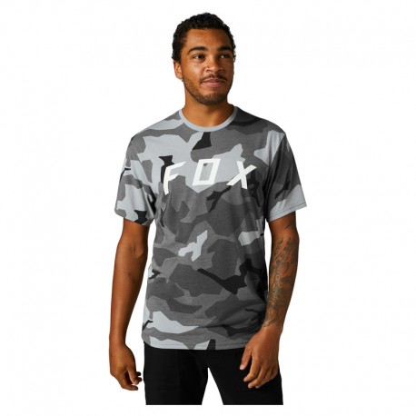 T-SHIRT FOX BNKR TECH BLACK CAMO S